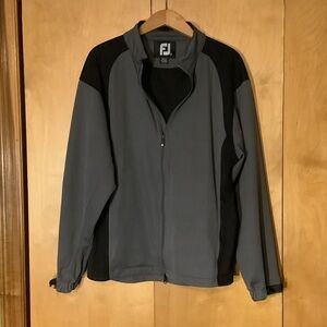 FootJoy medium gray and black zip up jacket